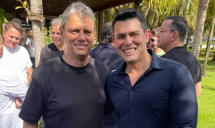 Marco Aurélio Participa de Encontro com o Governador de São Paulo, Tarcísio de Freitas em Cuiabá