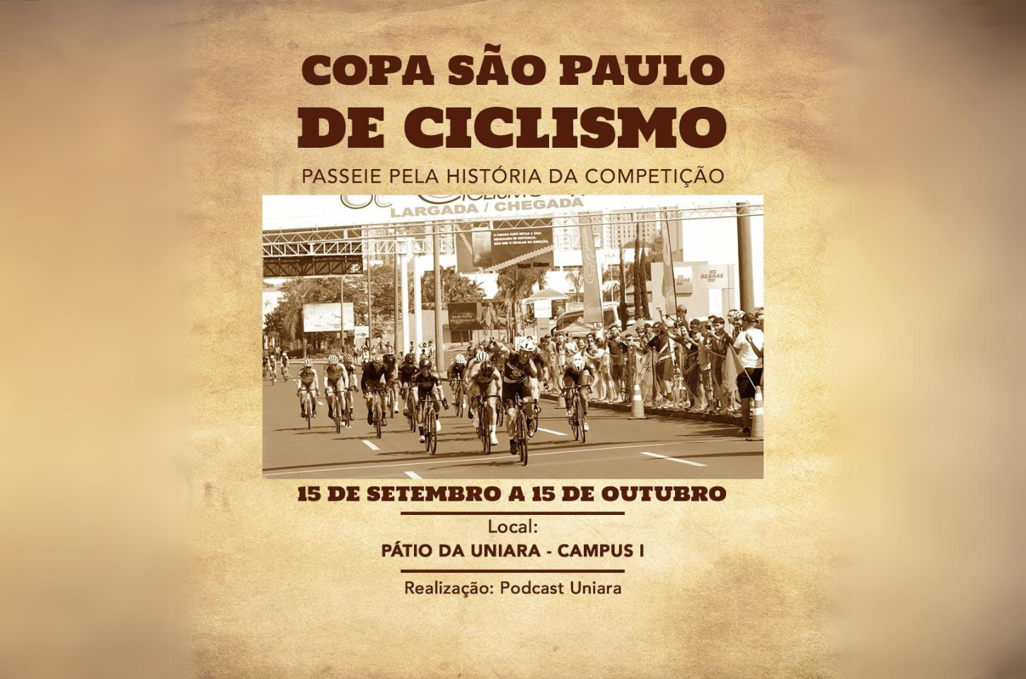 Uniara realiza exposição sobre a Copa São Paulo de Ciclismo