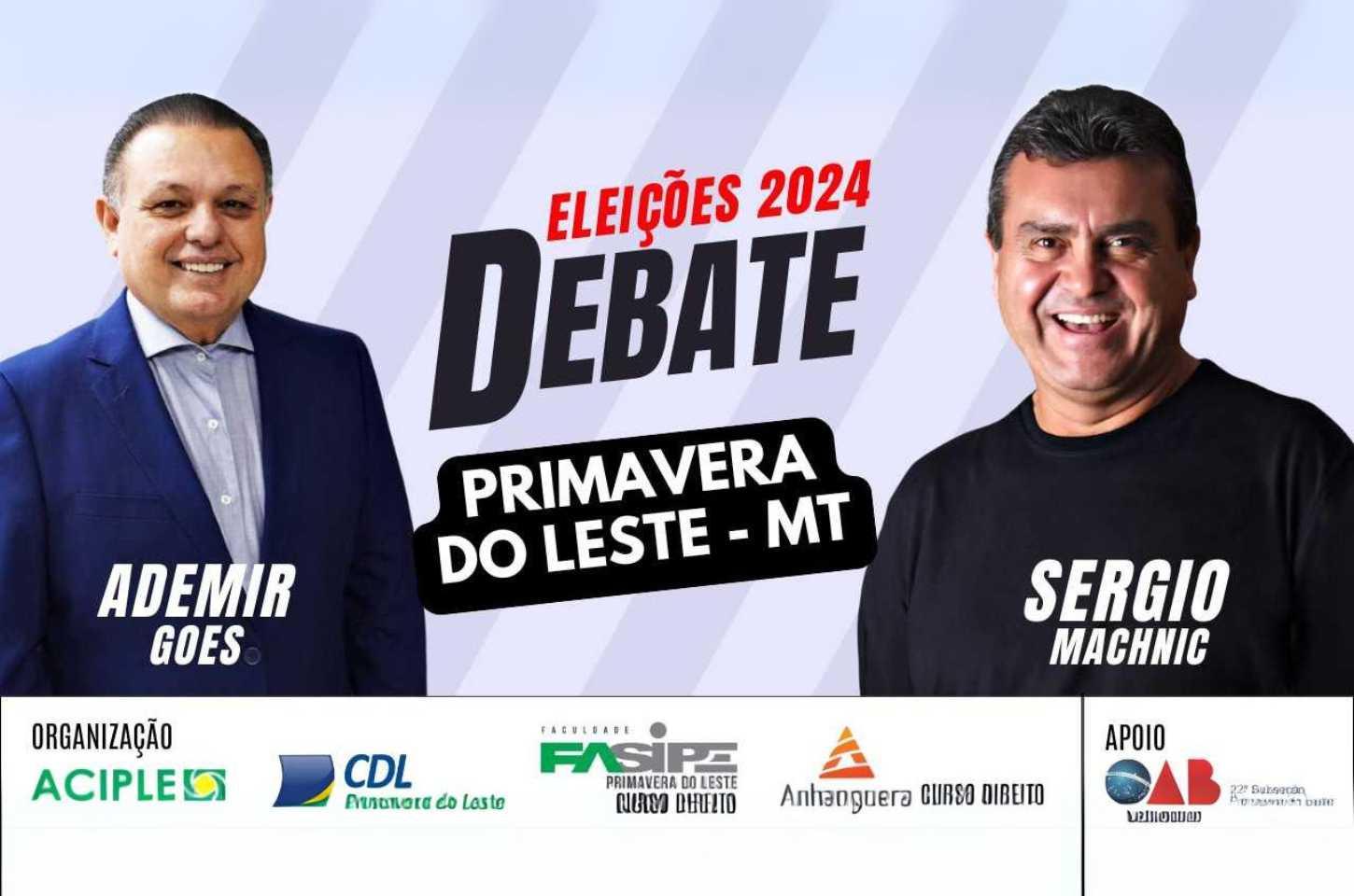 Debate dos candidatos de Primavera do Leste já alcançou mais de 10 mil pessoas