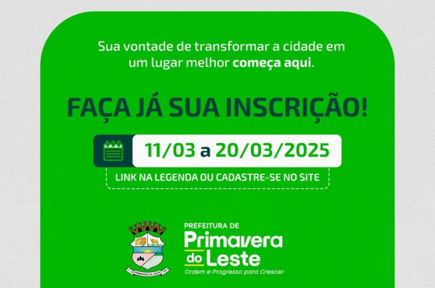 Prefeitura de Primavera do Leste inicia Processo Seletivo Simplificado