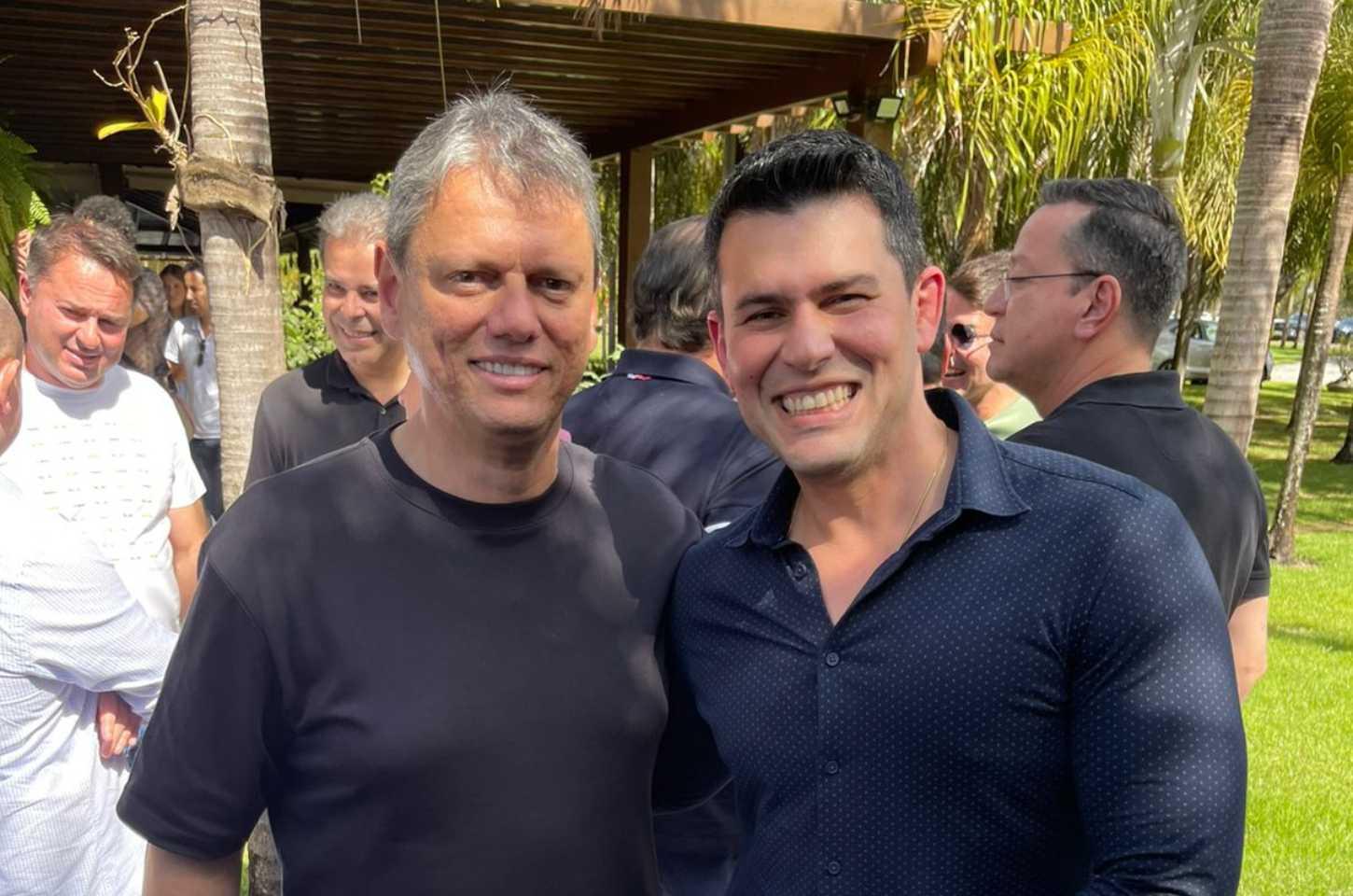 Marco Aurélio Participa de Encontro com o Governador de São Paulo, Tarcísio de Freitas em Cuiabá