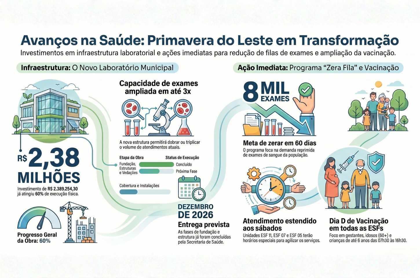 Saúde em Foco: Primavera do Leste Intensifica Investimentos para Zerar Filas e Ampliar Atendimento